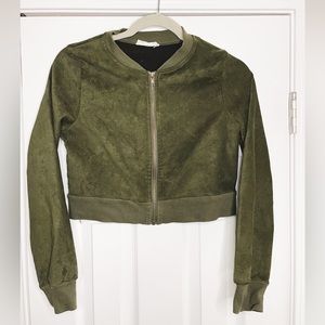Olive Suede Jacket